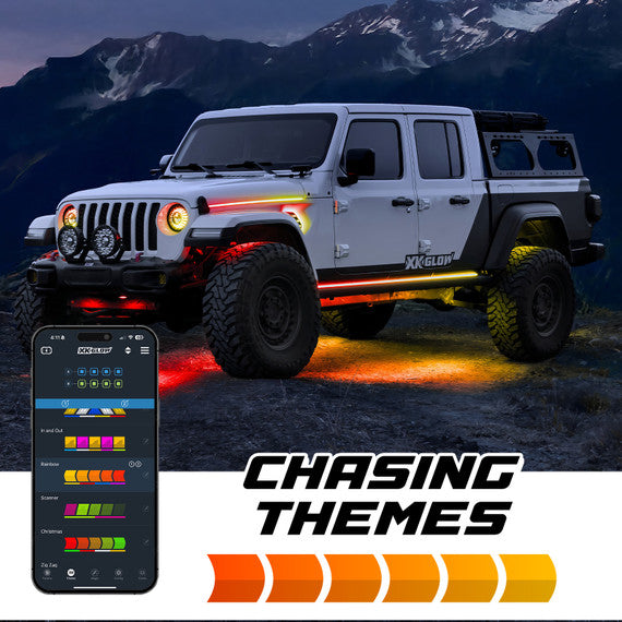 XK Glow MX-BG-JP-STA2 Running Board Light Kit