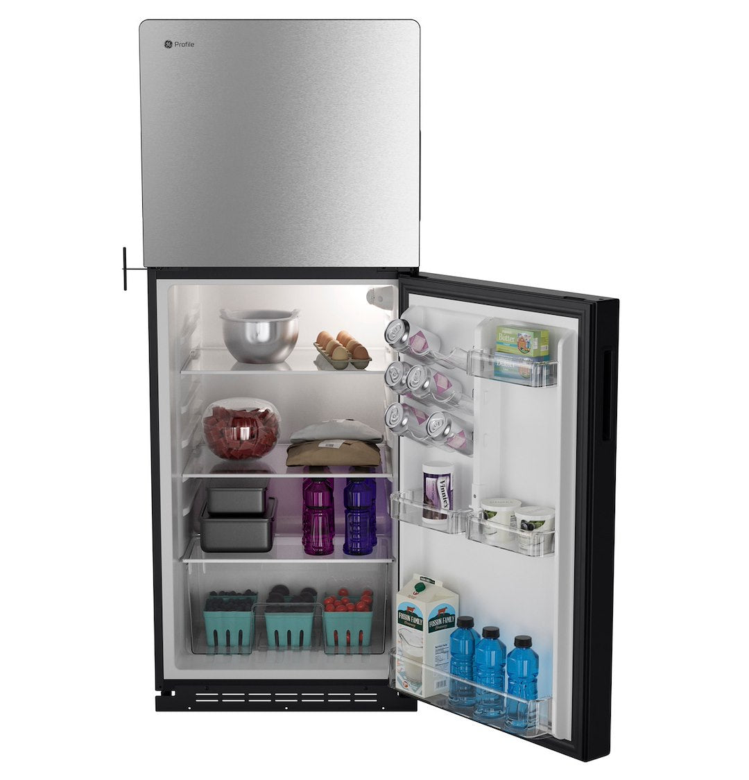 GE Appliance Convenient Refrigerator Organization PPV10R5YRSS - Profile 10 CU.FT. DC TOP-Freezer
