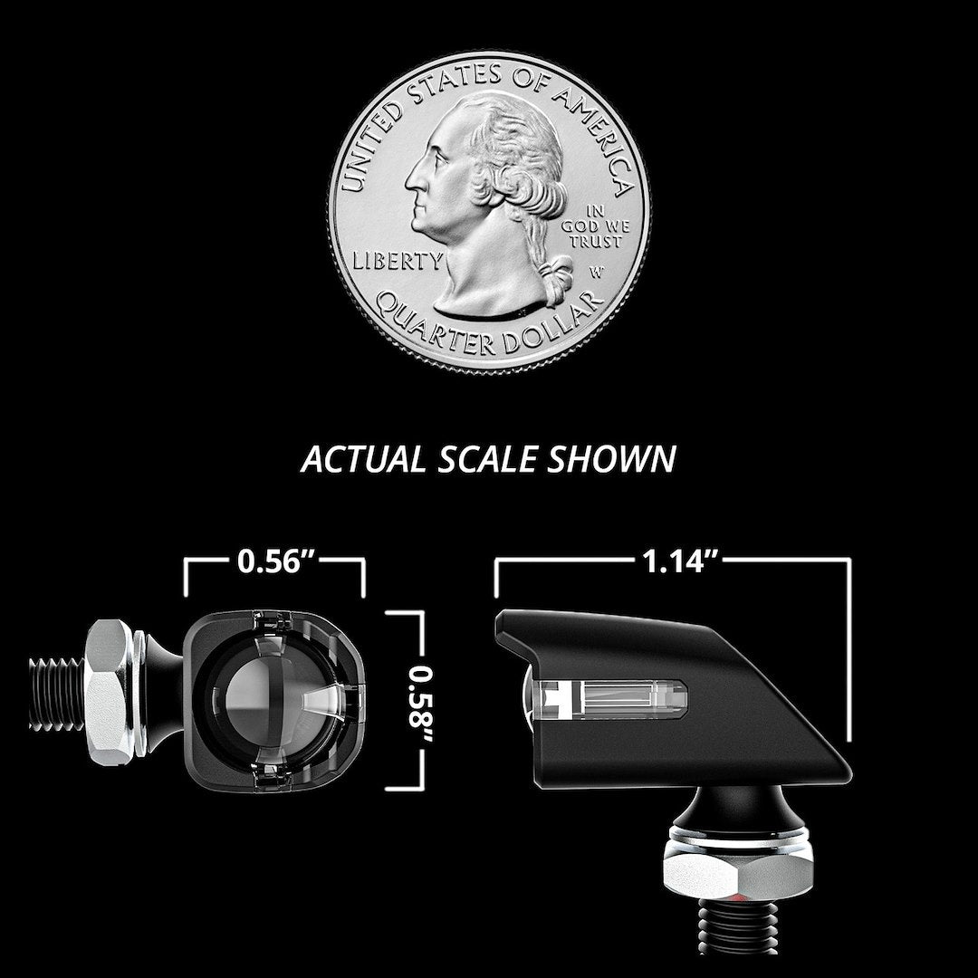 XK Glow XK034022-AC Turn Signal Light Assembly - LED - Chrome