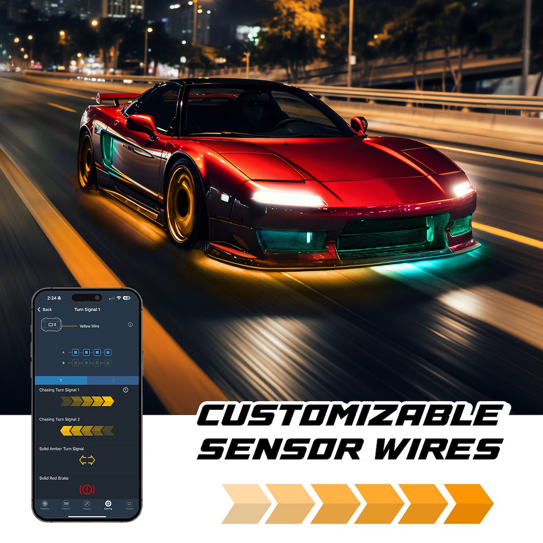 XK Glow Compatible With Third-Party Apps Underbody Light Kit MX-CAR-PRO - Xkmax Rgbw 16PC Underglow