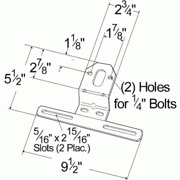 Grote Perlux Easy To Install License Plate Bracket 43022-5 - Mounting