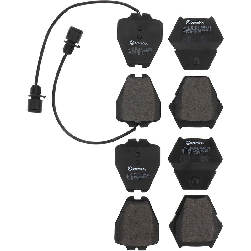 Brembo Premium Low-Met OE Equivalent Pad Brake Pad P85054 - Disc Set