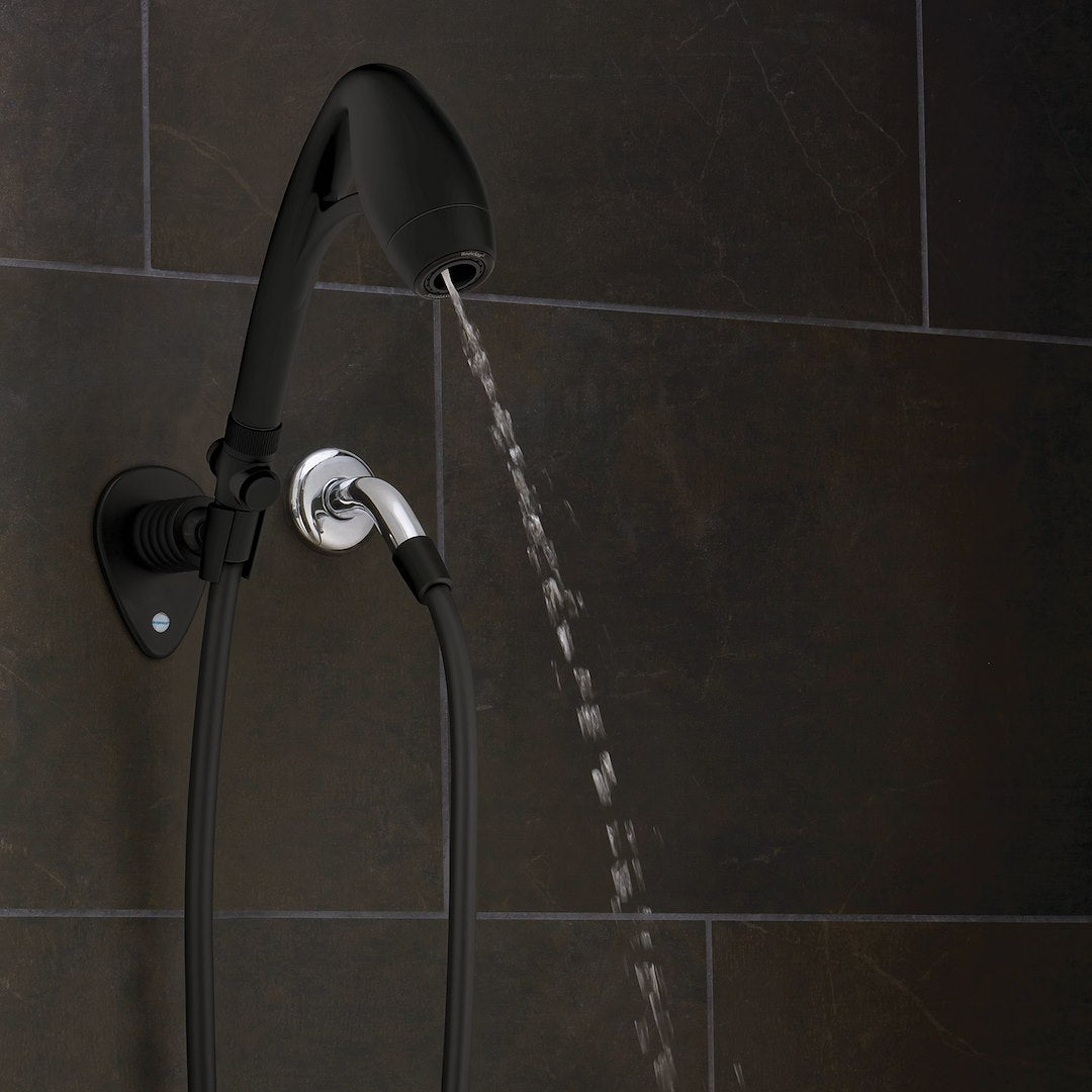 ETL Limited Lifetime Warranty Shower Head 26274 - Black Bodyspa RV Kit Mtt 1.8