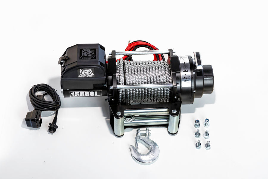Bulldog Winc Powers Load In And Out Winch 10063 - 15000LB Rope DIA. 29 64 X92
