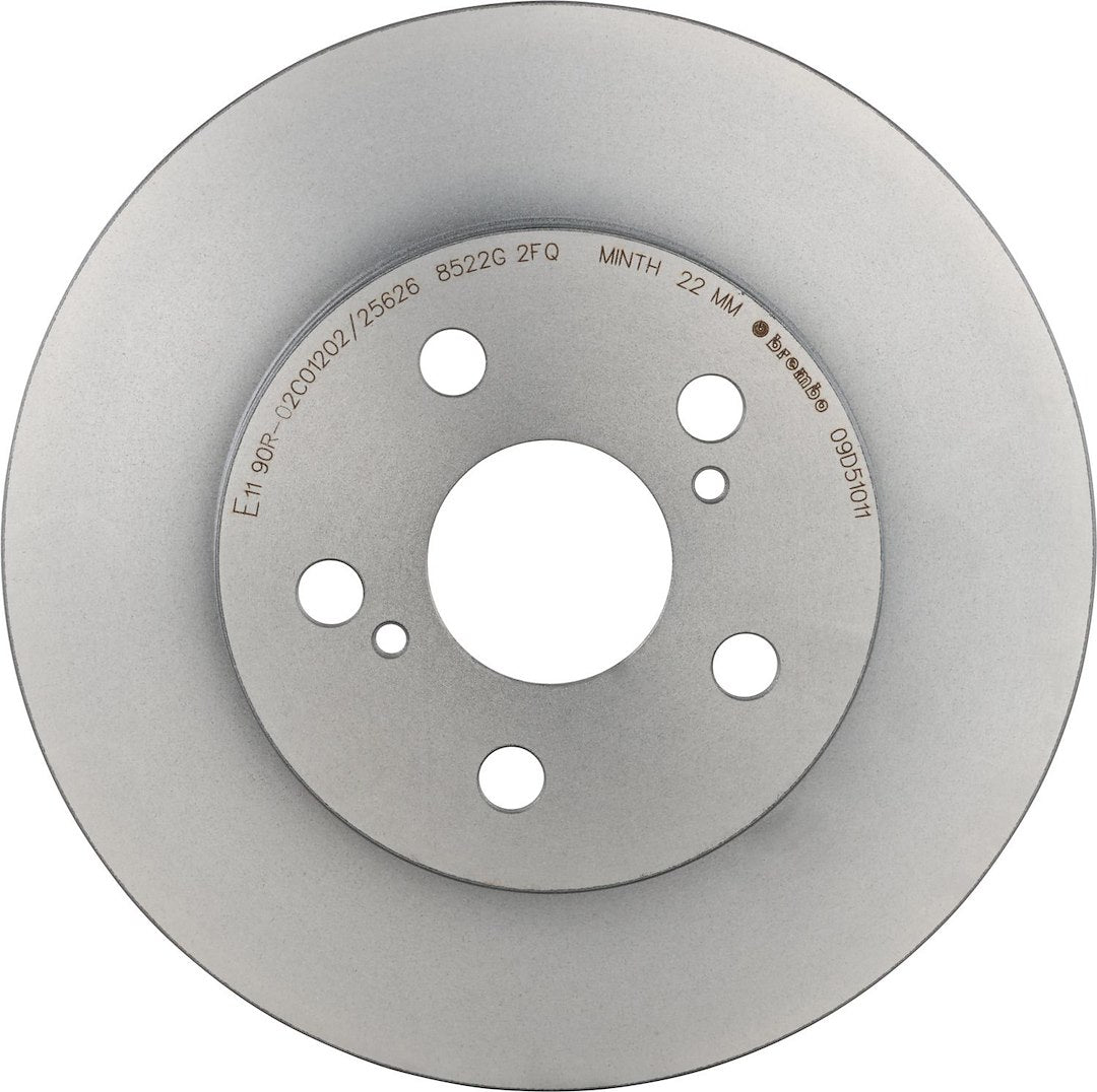 Brembo Rust-Resistant Coating Brake Rotor 09D51011C02 - Disc
