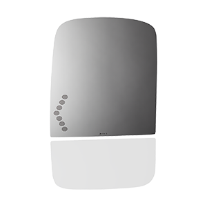 Burco Mirror Smooth Edges For Safety Exterior Mirror Glass 4114S - Mirror Side View Signal