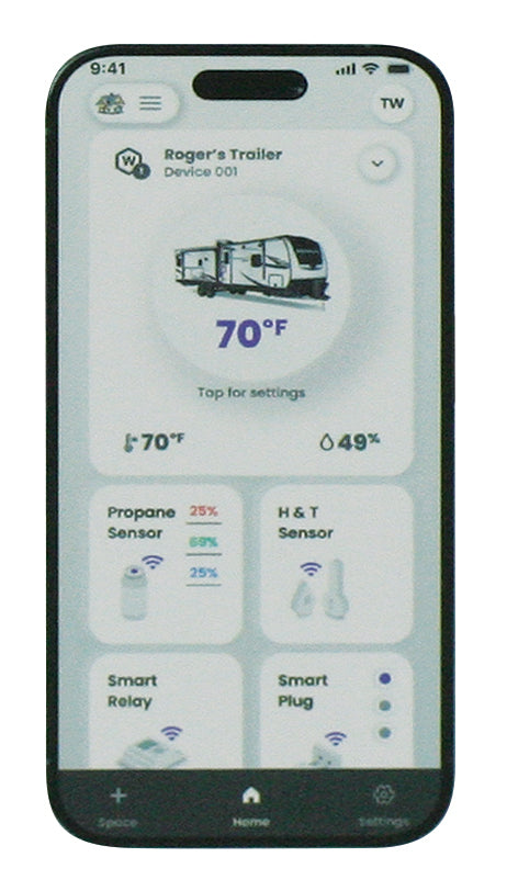 AP Products Features Built-in GPS Wall Thermostat 024-0020 - Wireless Control Hub