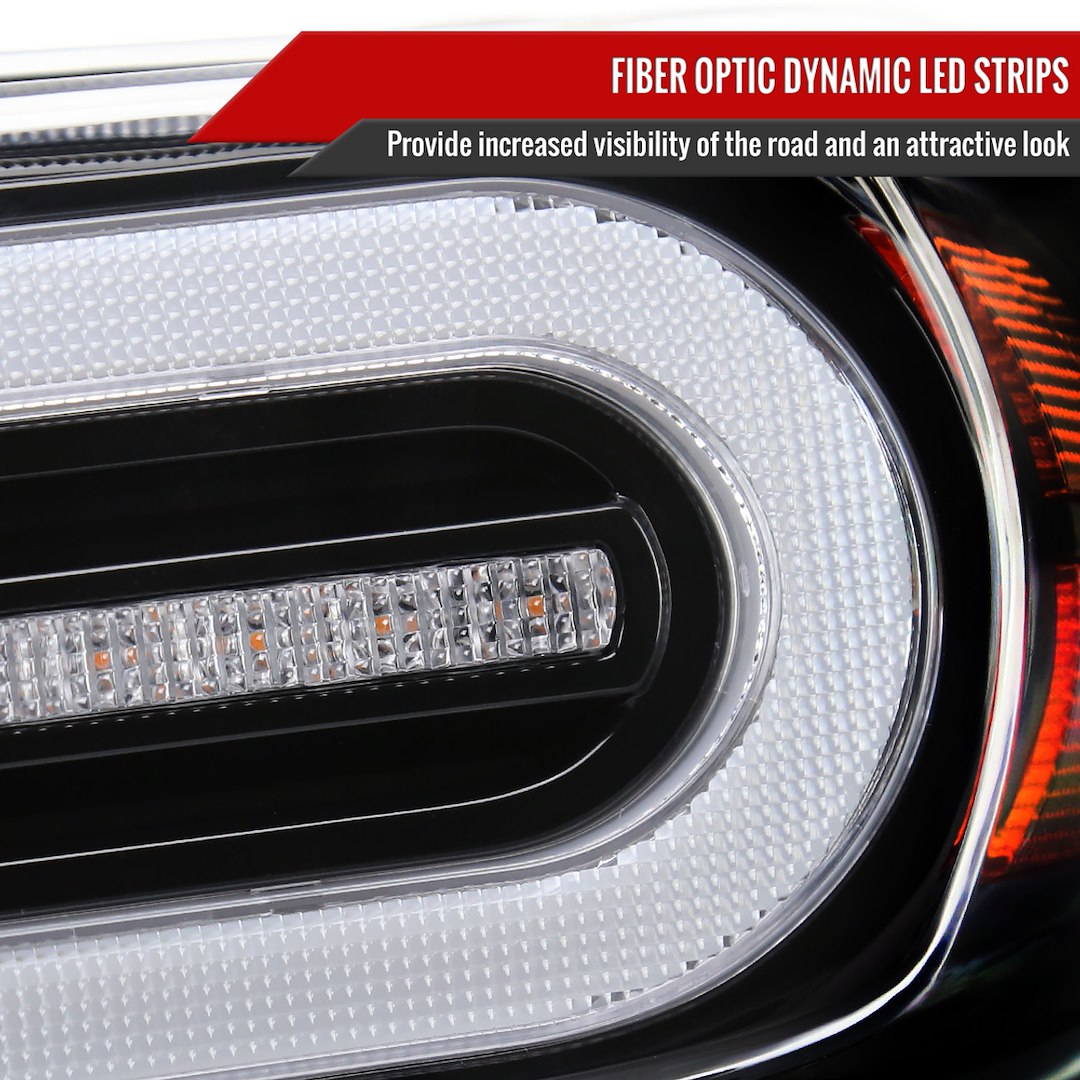 Spec-D Tunin LED Resistors Also Provided Headlight Assembly 2LHE-FJ07JM-SQ-RS - 07-14 Toyota FJ Cruiser Light