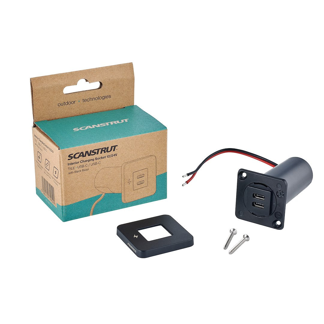 Scanstrut Modernize Your Boat's Interiors USB Outlet SC-Tile-20 - Tile USB-C USB-C Char