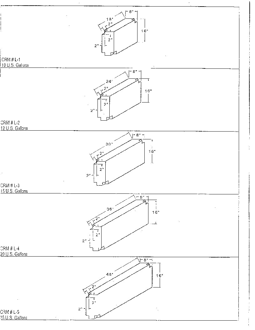 C.Roto Moldg L-5 Fresh Water Tank