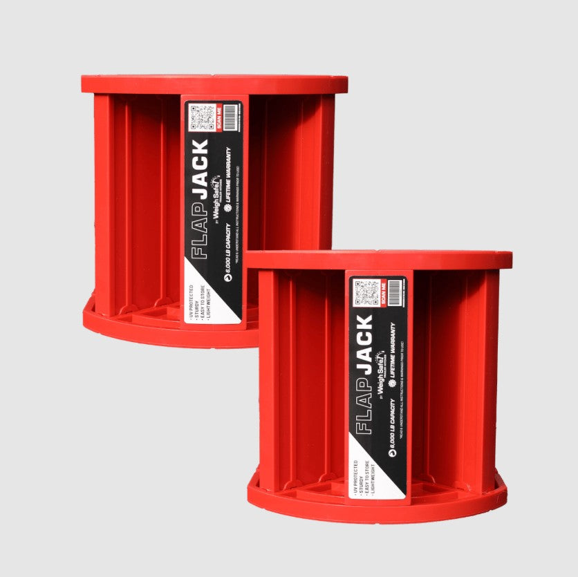 Weigh Safe Limited Lifetime Warranty Trailer Stabilizer Jack Block WSFJ-2 - Flap Bag