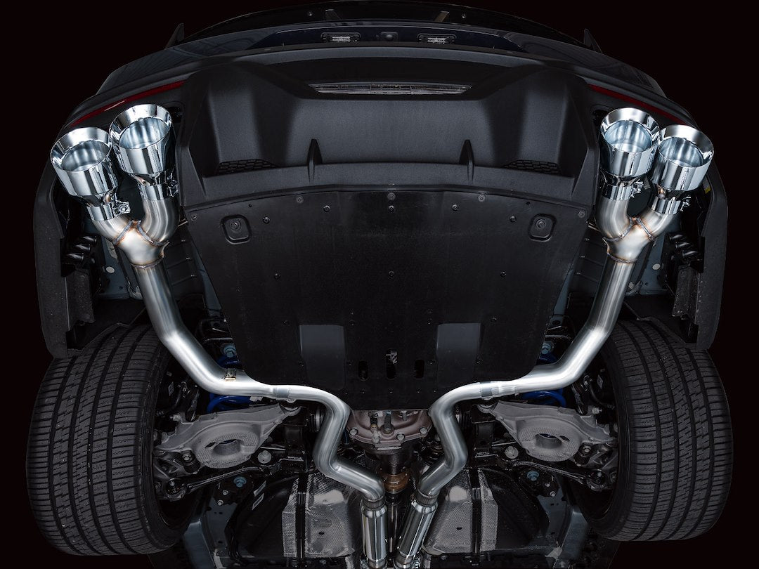 AWE No Check Engine Light Guaranteed Exhaust System Kit 3020-42375 - Track Edition S650