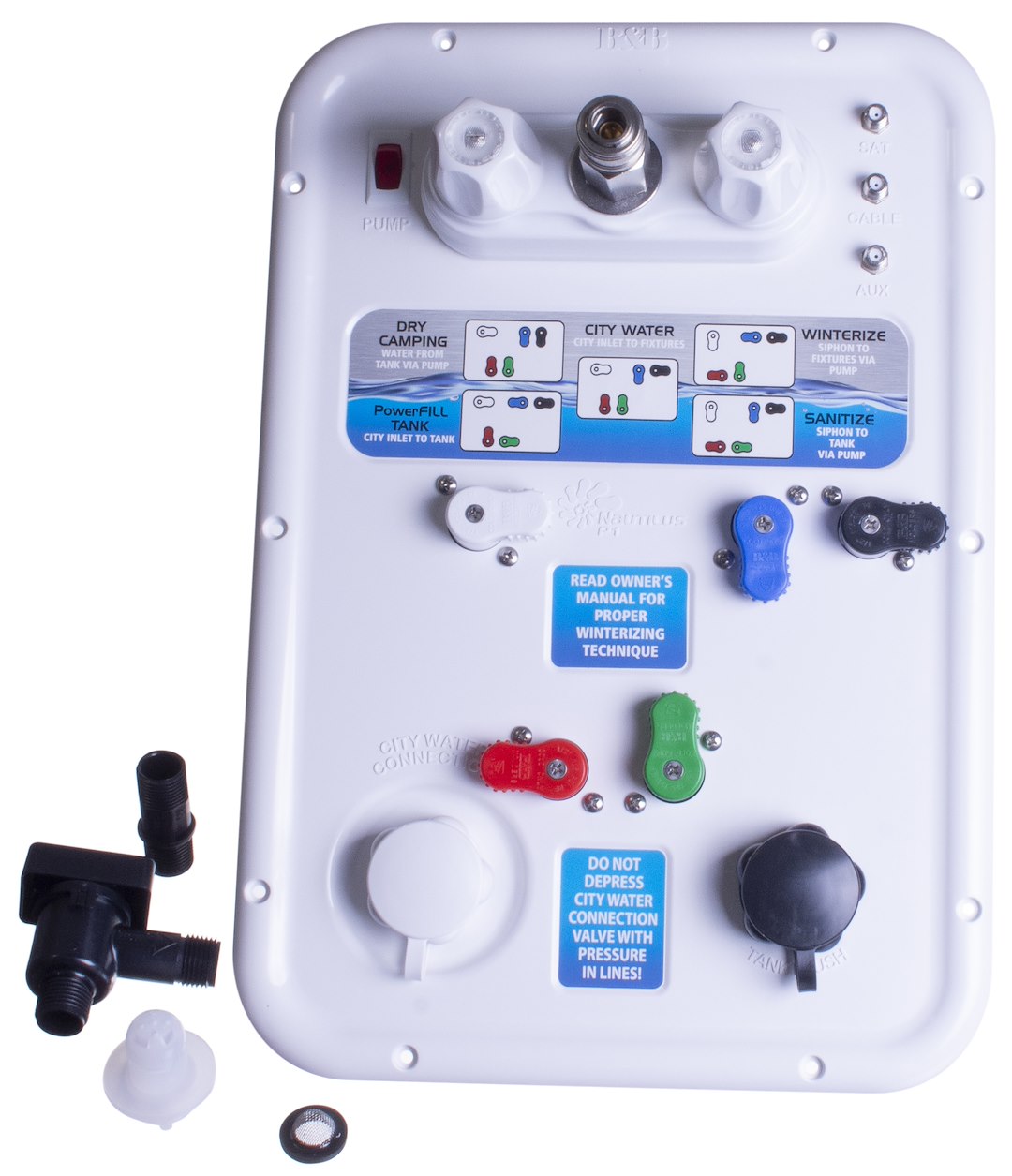 B&B Molders Easy To Install Fresh Water Management System 94141 - Nautilus P1 H2O
