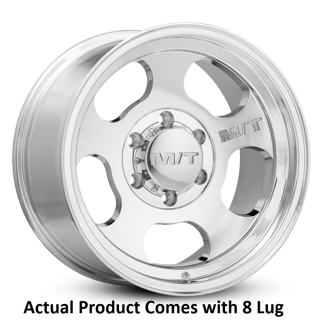 M.T. Wheel Classic Step Lip Design 277002 - 17X12 8X6.5 4.25 MT Canyon Polished