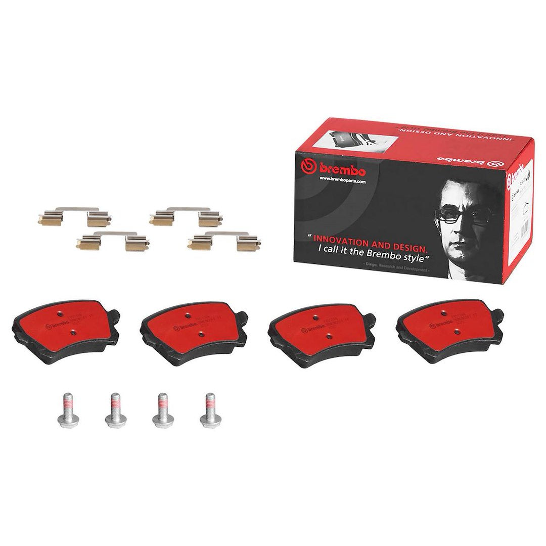 Brembo Premium Low-Met OE Equivalent Pad Brake Pad P85108N - Disc Set