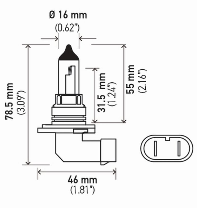 Hella 9006SB Headlight Bulb