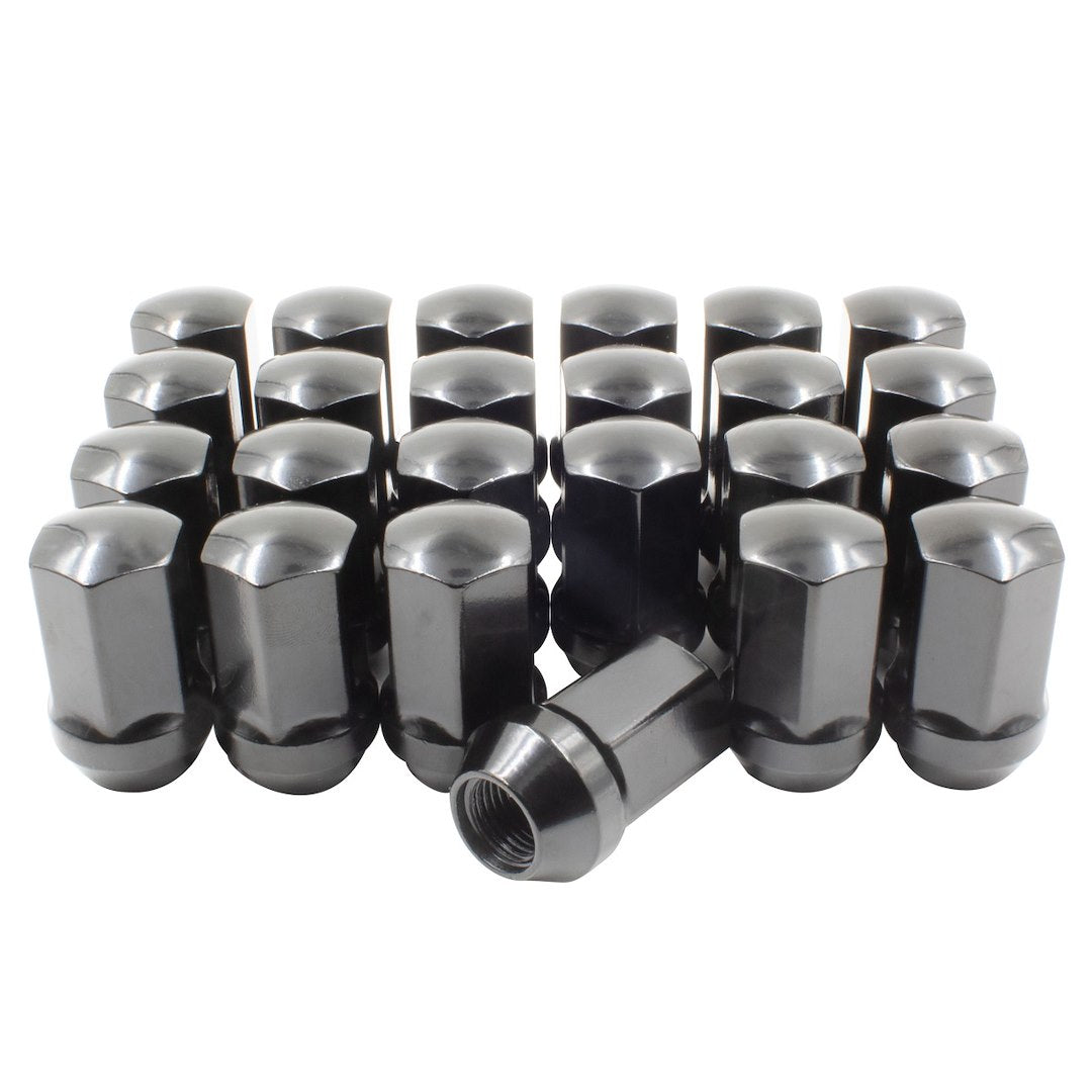 Revolution One Piece Solid Design Lug Nut 53K648LBLK - BK GM M14 24