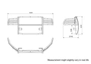Black Horse No Drill Mounting Grille Guard 17DR01MA