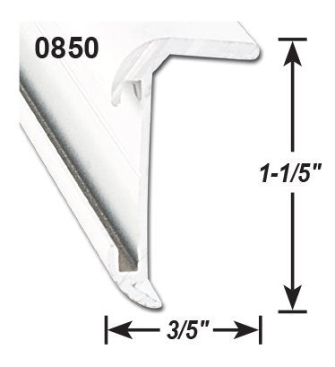 AP Products Insert Corner Molding Trim Molding 021-85001-8 - White Crnr Mold P.White EA