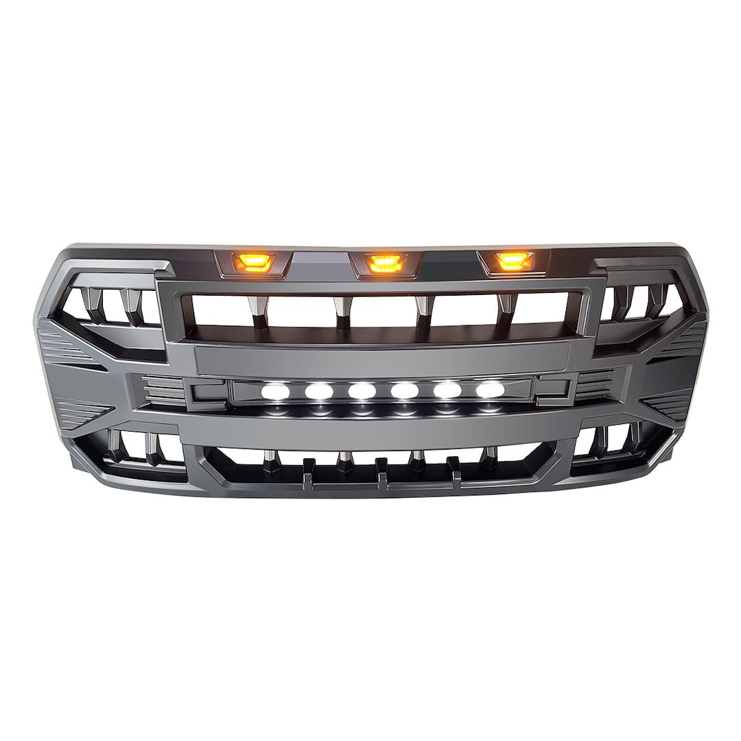 American MOD Unique Mean Aggressive Styling Grille Amfmaa00115 - Armor Led OFF-Road Ligh