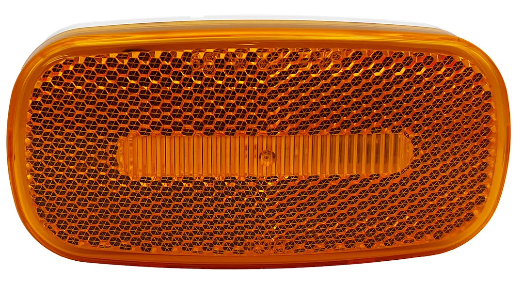 RV Designer Meets DOT Lighting Requirements Trailer Light L901 - Amber Oblong Reflex Led Marker Ligh