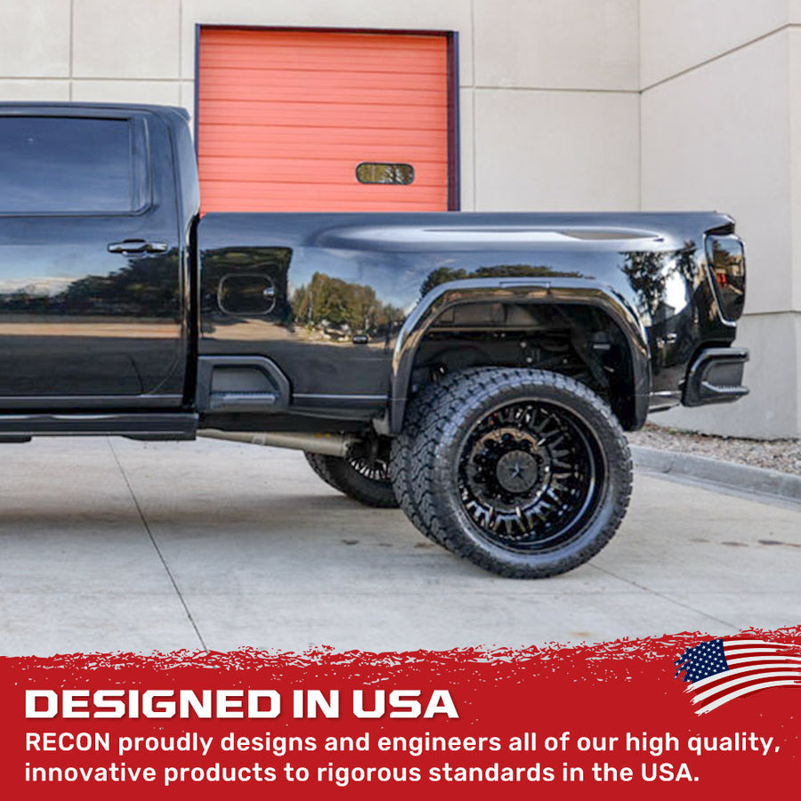 Recon Access SAE Approved Side Marker Light 264138WHBK - Gmc Chevy 15-23 Sierra Silverad