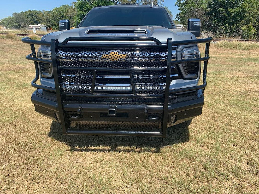 Tough Countr TFR3424C Constructed using 4 inch pipe base - Glossy Black Front Bumber