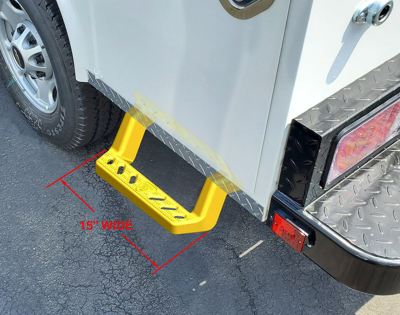 Carr Rugged Bolt On Installation Truck Step 150101-1 - Black Underbody Access XP3