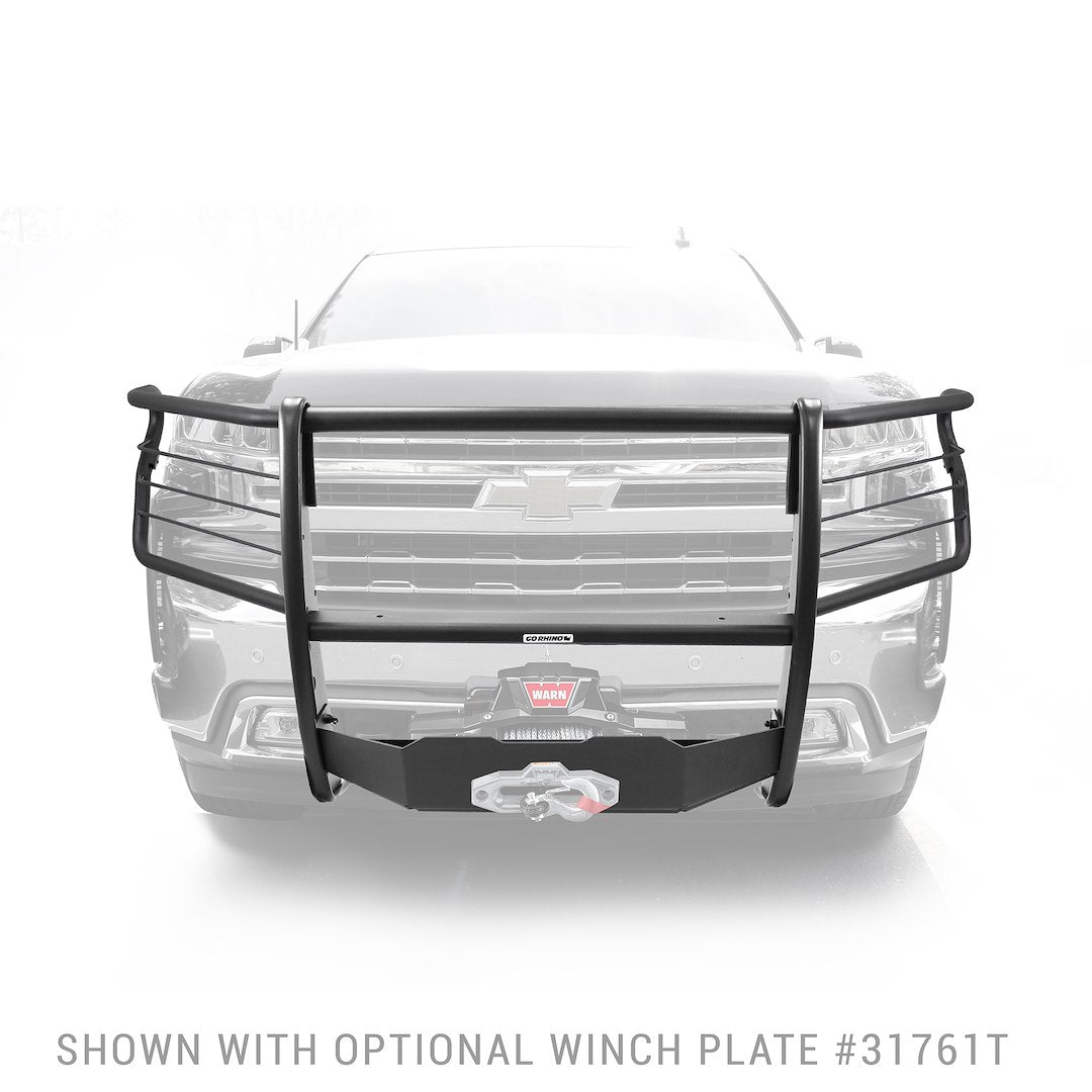 GO Rhino Patented Built In Step Grille Guard 3176MT - 3000 Extreme Series Stepguard Cen