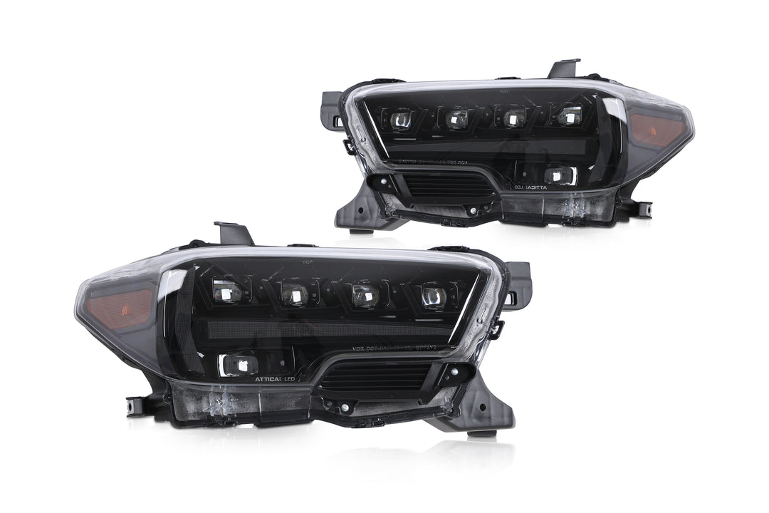 Winjet Thick And Transparent Glow Bar Headlight Assembly Chatt0769-H6-GBC-SQ - Apex Series Headlights