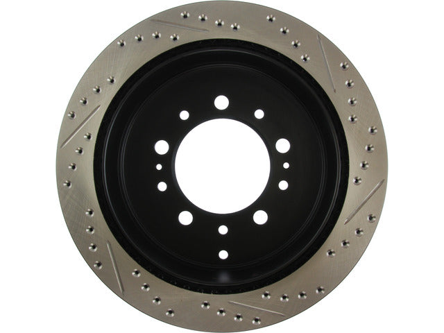 Stop Tech European Style Brake Pad Brake Rotor 127.44157R - Slotted Drilled Rotr