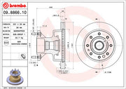 Brembo 09886610C02 Brake Rotor