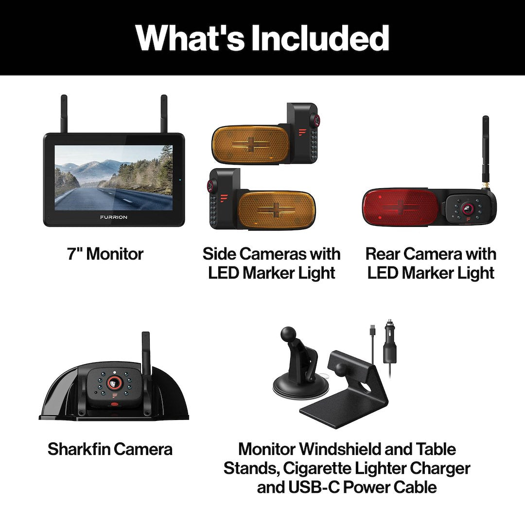 Furrion LLC Waterproof Cameras With Night Vision Backup Camera FOS7Htapm - RV Observation