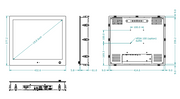 Seatronx Wide Dimming Range Monitor PHT-19 - 19 Interior Touch DC