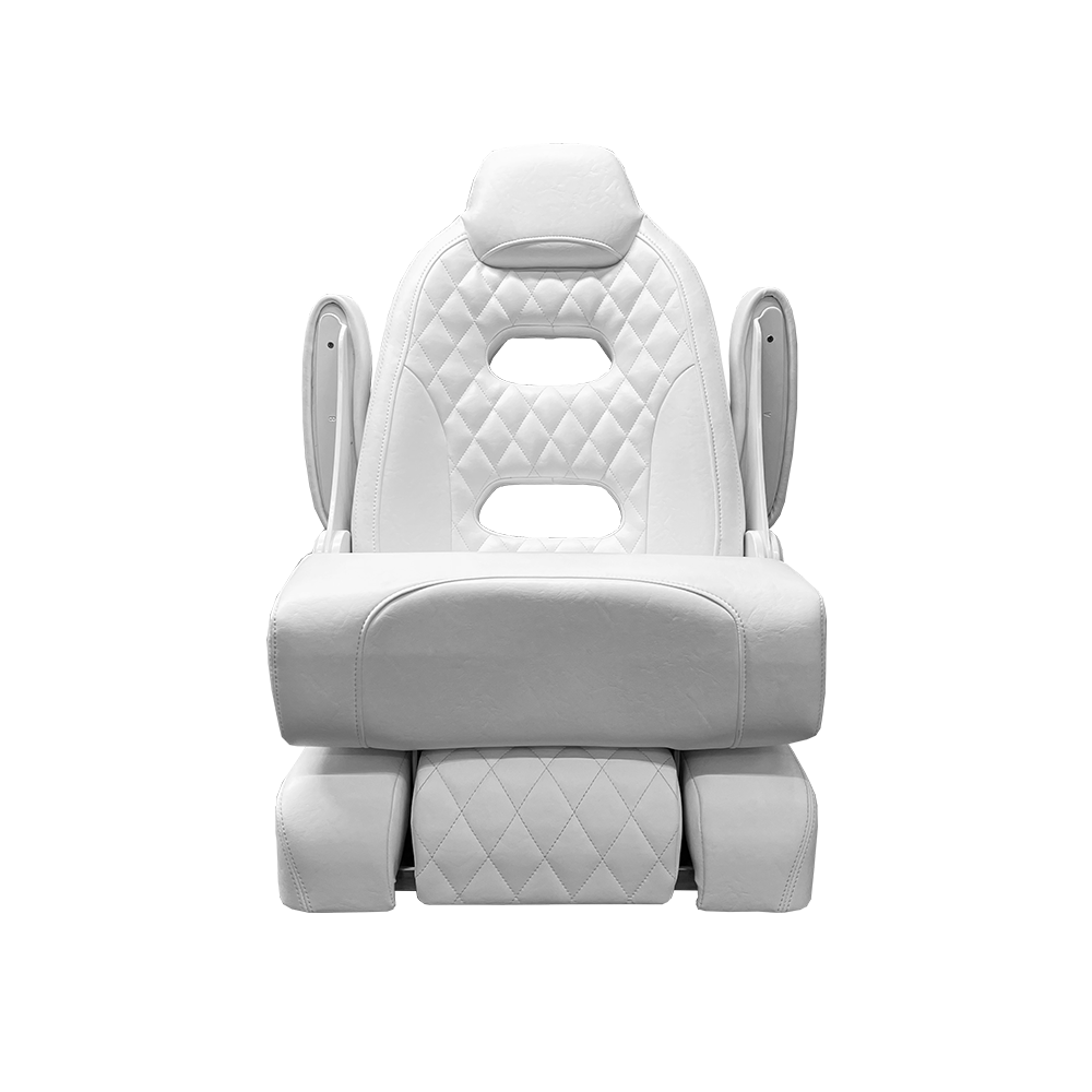 Taco Metals Ergonomic Back And Seat Support Boat Seat HA12-25-0-WHA - White Baja Sport Chair 25