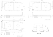 Brembo Premium Low-Met OE Equivalent Pad Brake Pad P28091 - Discbrakepadset Lowmetal