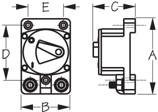 SEA DOG Made In USA Circuit Breaker 830531 - SD-87 Surface Mount