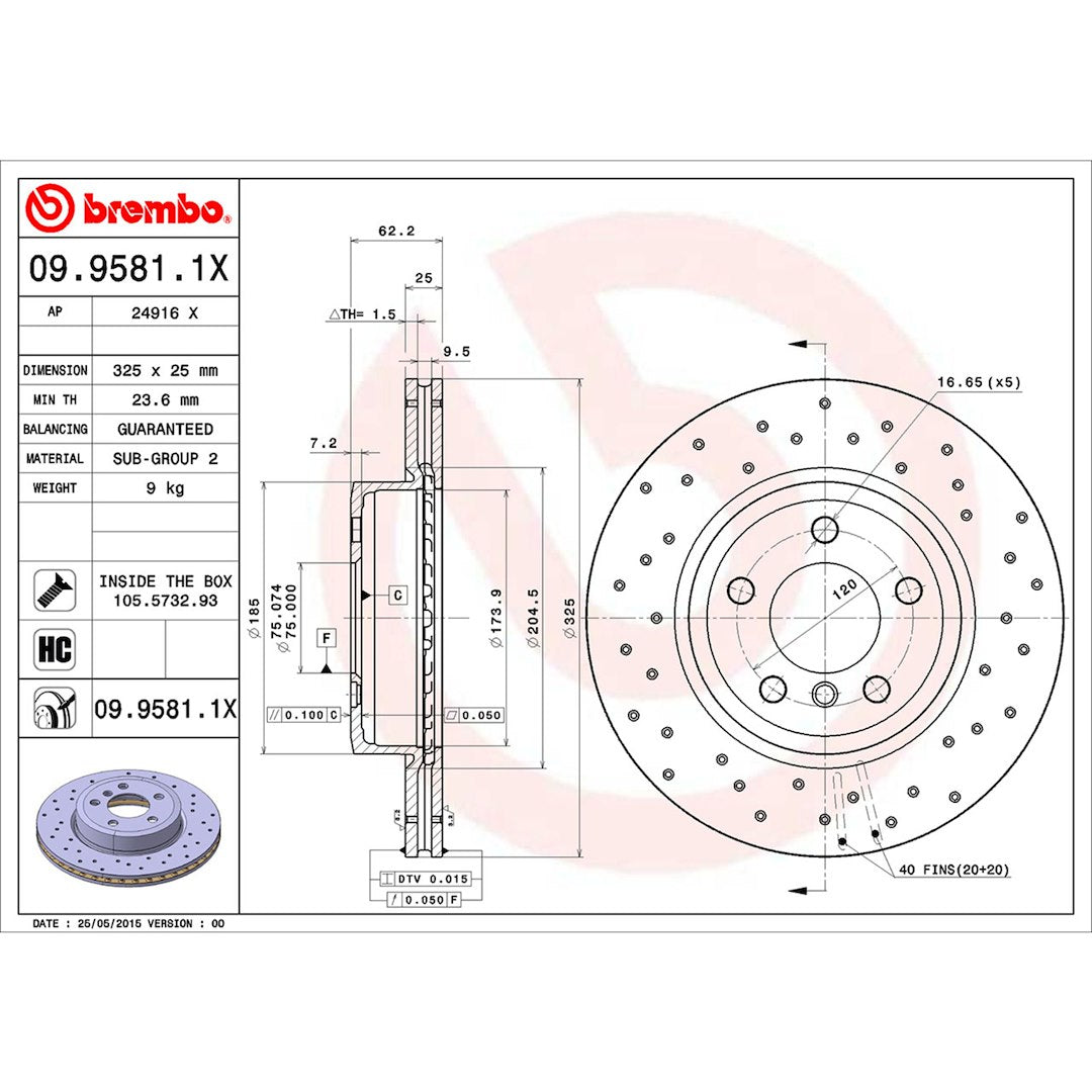 Brembo KTX4094 Brake Kit