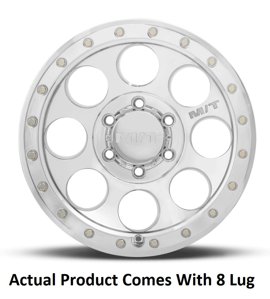 M.T. Wheel Modern Low Profile Cap Design 274593 - 20X9 8X180 MT Classic Pro Polishe