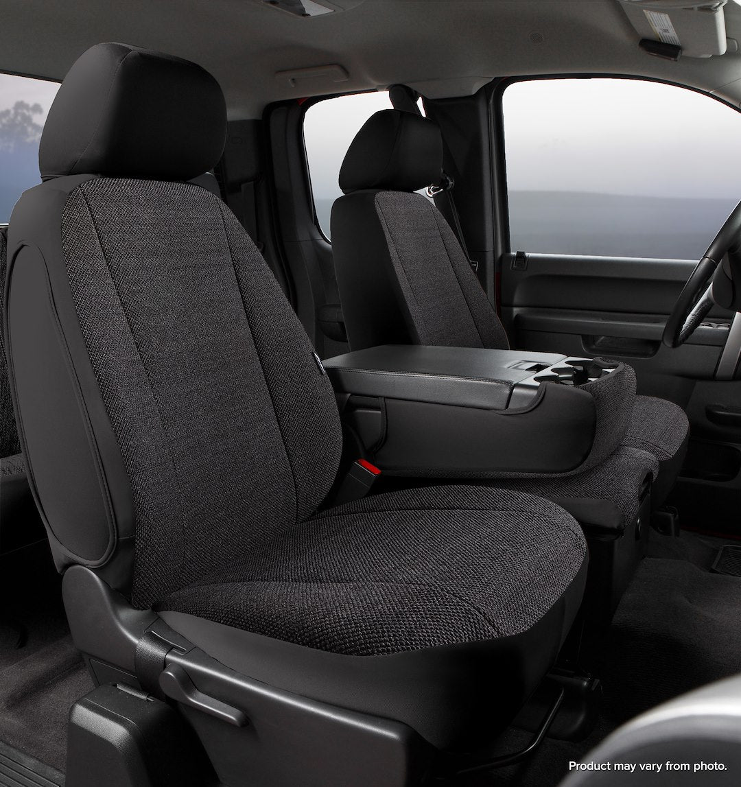 FIA Wear-Resistant Fabrics Seat Cover TRS48-36 Black - Silver Trs Front 40 20 40 Sierra 1500
