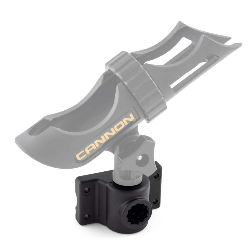 Cannon Features Side Or Deck Mount Fishing Rod Holder Mount 1907060 - Side Deck