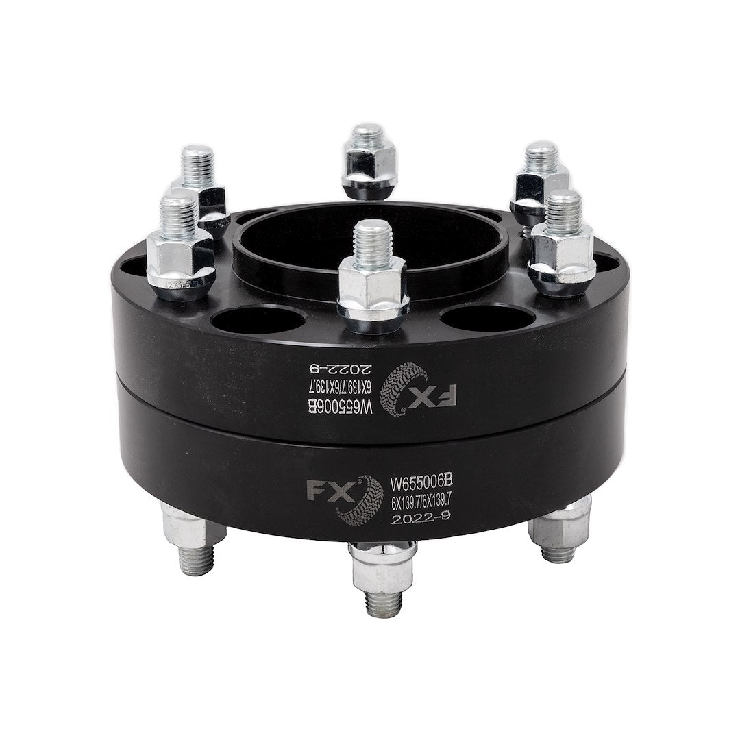 Trailfx Limited Lifetime Warranty Wheel Spacer W655006HC - Black Hub Cent Spcr 6X5.5 12X1.5 Ford