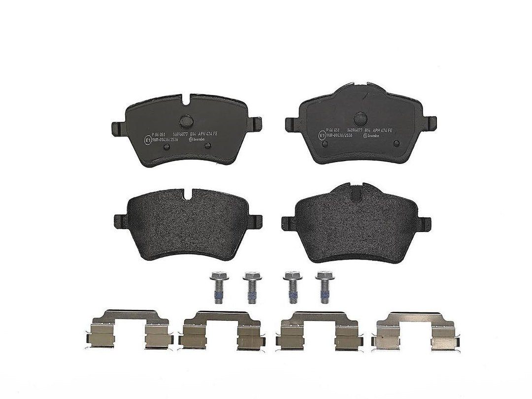 Brembo Premium Low-Met OE Equivalent Pad Brake Pad P06051 - Disc Set