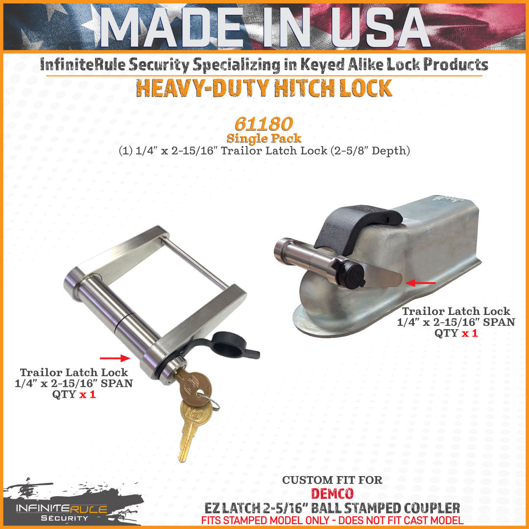 Infiniterule 61180-S Trailer Hitch Lock