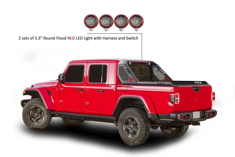 Black Horse Virb09B-PLFR Truck Bed Bar