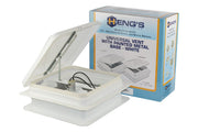 Heng'S IND 71112A-C1G1 Convenient Lightweight Vent - White Universal 14 12V Easy