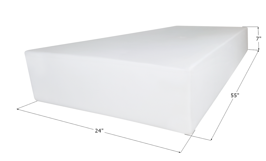 Icon 14709 One piece, roto-molded construction - WT3594 55X24X7 38 Gal Tank