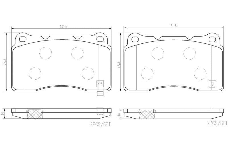 Brembo P28106N Brake Pad