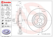 Brembo Components Not Hazardous To Health Brake Rotor 09B03811C02 - Disc