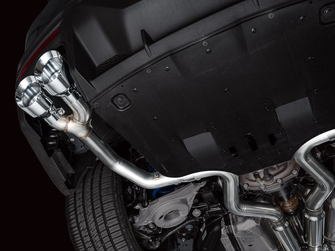 AWE No Check Engine Light Guaranteed Exhaust System Kit 3020-42375 - Track Edition S650